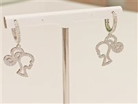 Orecchini Vidali Gioielli Donna in Argento Zircone ORAR-10-34 - ORAR-10-34